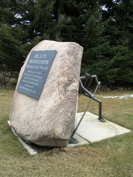 Morrison Memorial Park monument