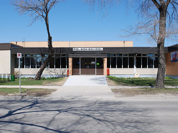 Entrance to Polson School