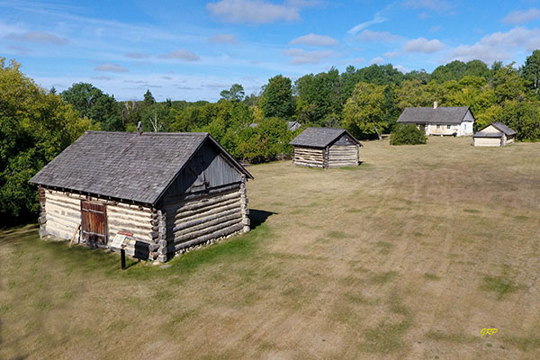 Aerial view of the Negrych Homestead