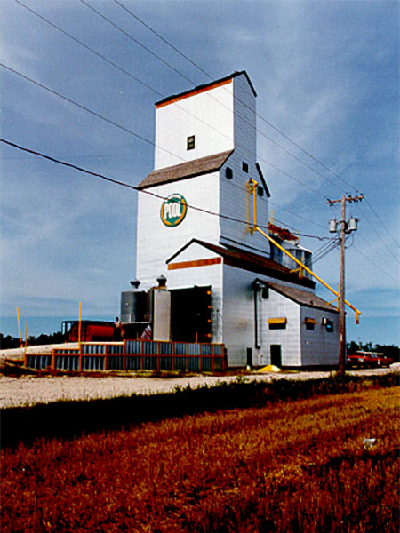 Renovated Manitoba Pool grain elevator at Netley Siding