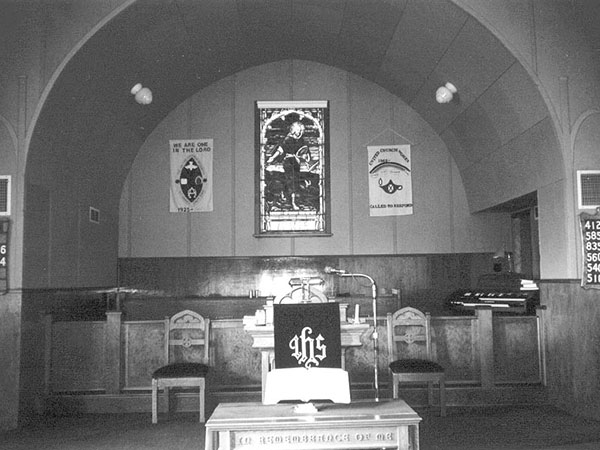 Interior of the Newdale United Church