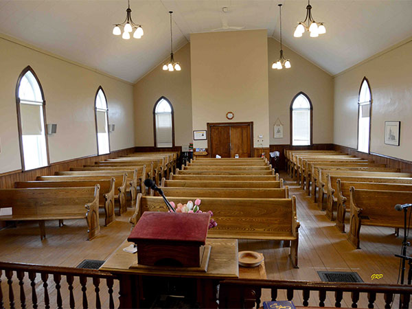Interior of Ninga Presbyterian Church