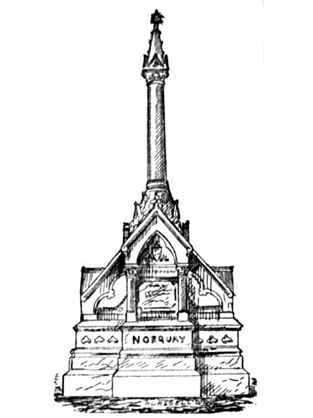 Architectural design for the Norquay monument