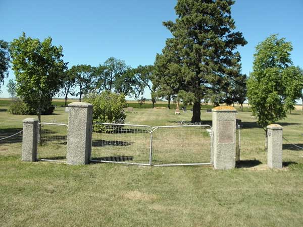 Entrance to Oak Bluff Cemetery