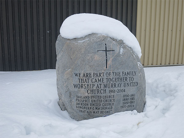 Murray United Church commemorative monument