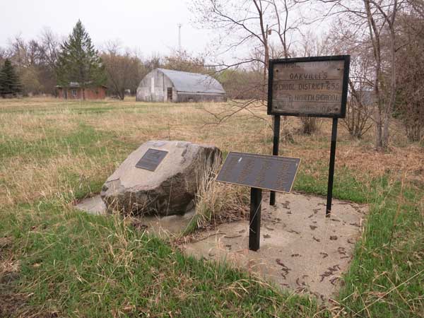 Oakville School commemorative monument