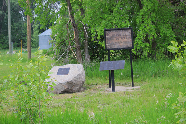 Oakville North School commemorative monument