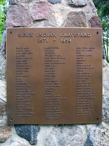 Closeup of commemorative plaque