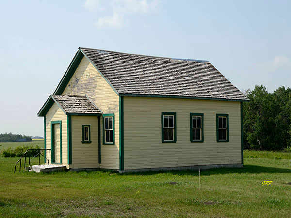 Former Olha School building at the Prairie Mountain Regional Museum