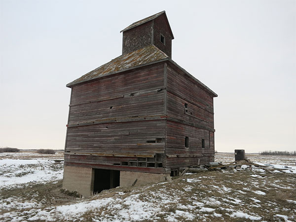 The former Olmstead family grain elevator