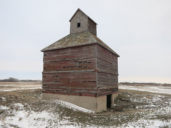 The former Olmstead family grain elevator