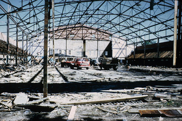 Olympic Rink being demolished