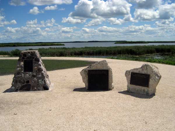 Conservation monuments at Oak Hammock Marsh