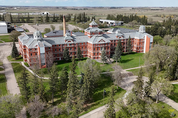 Aerial view of the Parkland Building