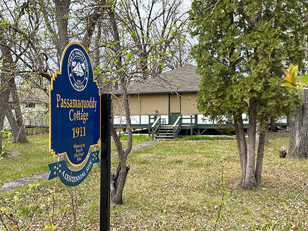 Passamaquoddy Cottage commemorative plaque