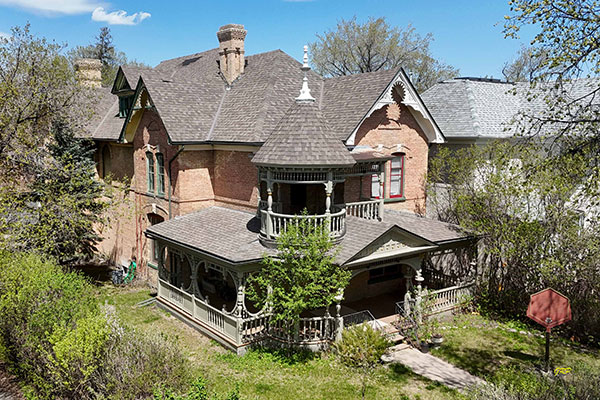 Aerial view of the Paterson House / Matheson House