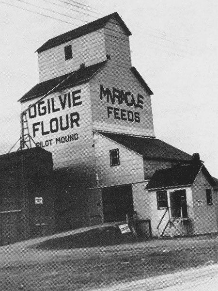 Ogilvie grain elevator at Pilot Mound