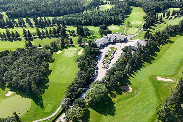 Aerial view of the Pine Ridge Golf Club