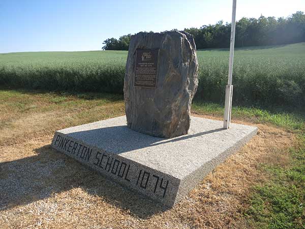 Pinkerton School commemorative monument