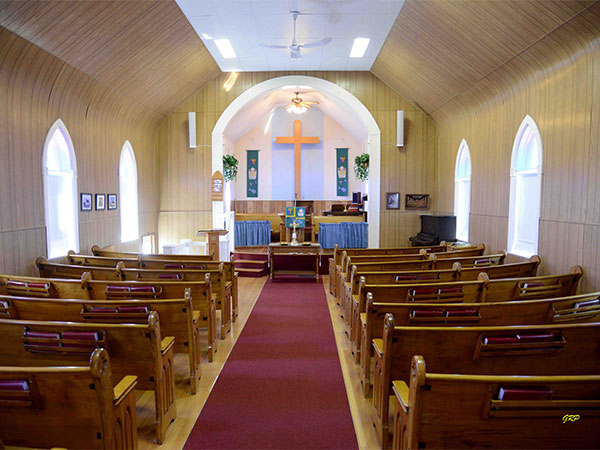 Interior of Pipestone United Church