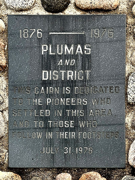 Plumas pioneers commemorative plaque