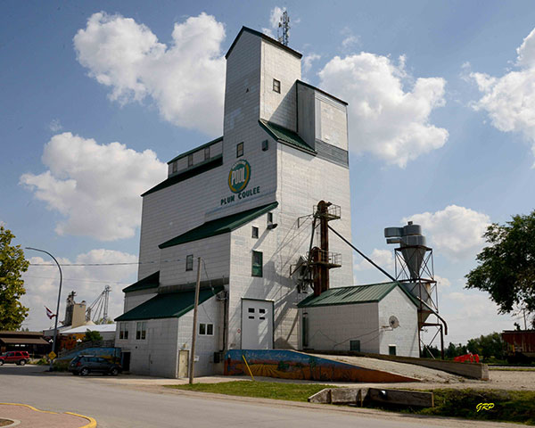 Plum Coulee Elevator Museum, in a grain elevator formerly operated by Manitoba Pool Elevators