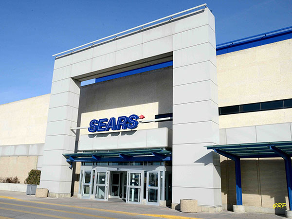 Entrance to Sears in the Polo Park Shopping Centre