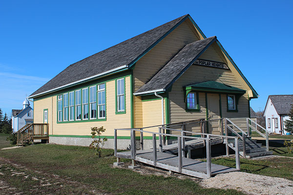 The former Poplar Heights School at the museum