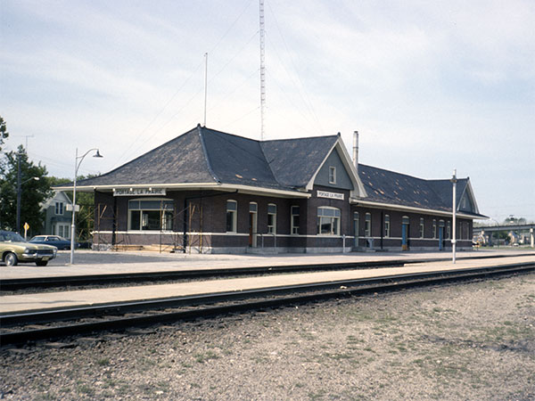 Canadian National Railway station at Portage la Prairie