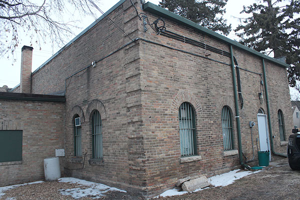 Rear view of Portage Land Titles Building