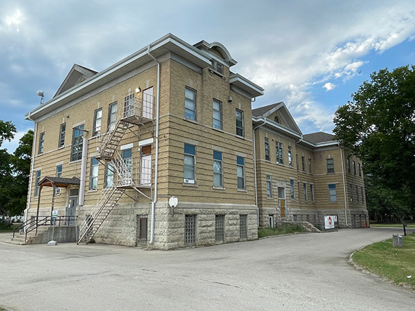 Southeast corner of the former Portage la Prairie Indian Residential School building