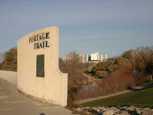 Portage Trail Plaque