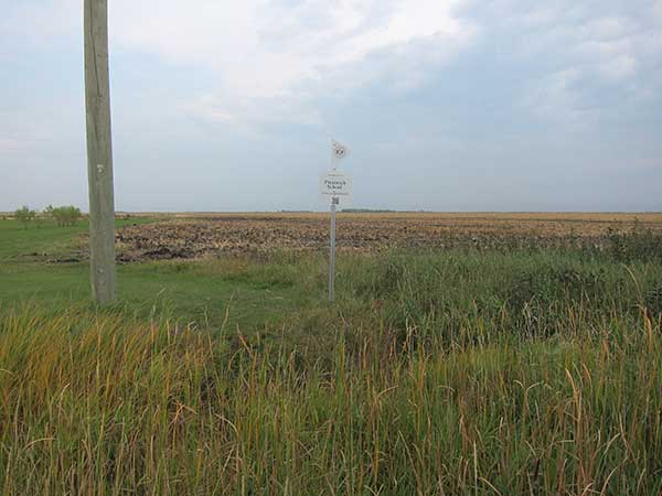 Prestwick School commemorative sign