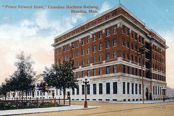 Postcard view of the Prince Edward Hotel
