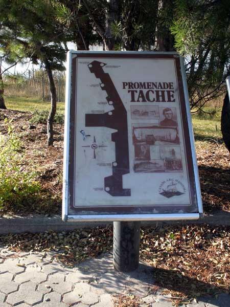 Promenade Tache Introductory Sign