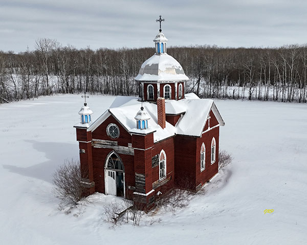 Aerial view of Ascension of Our Lord Ukrainian Catholic Church