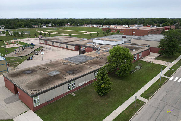 Aerial view of Radisson School