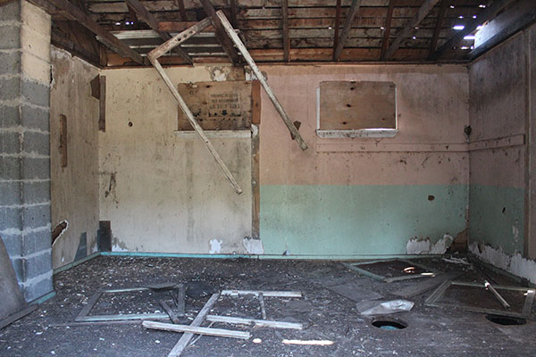 Interior of the former Ravenshoe School building