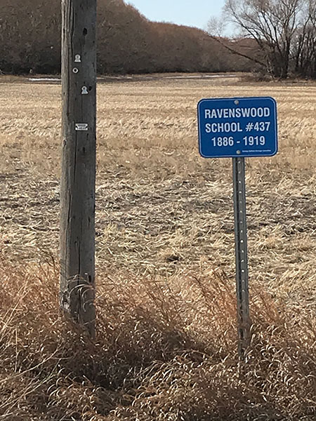 Ravenswood School commemorative sign