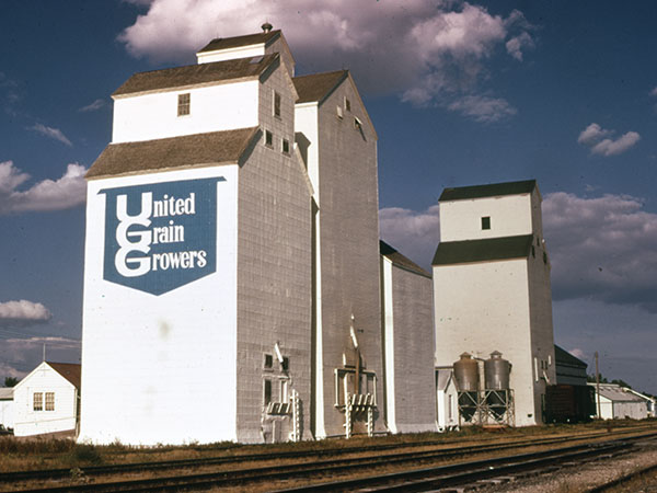 United Grain Growers grain elevator at Reston