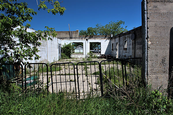 Rear view of the former Ridgeville Garage