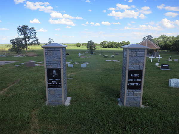 Entrance to the Riding Mountain Cemetery