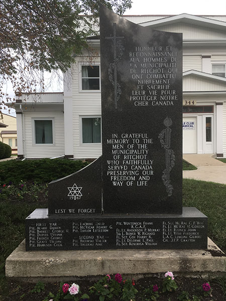 Ritchot War Memorial