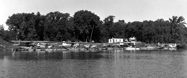 Seaplanes at the Rivercrest Airstrip on Red River