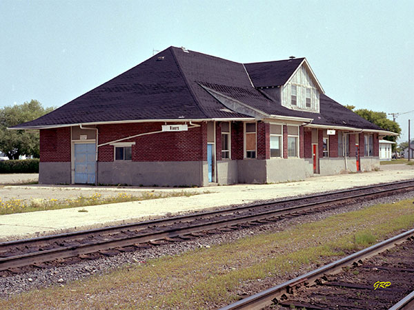 Canadian National Railway station at Rivers