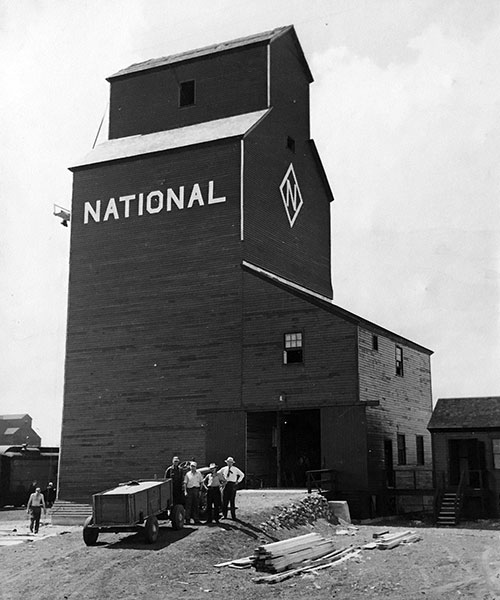 Opening of the National grain elevator at Rivers