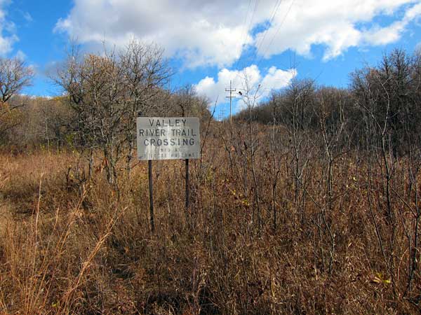 River Valley Trail Crossing Sign