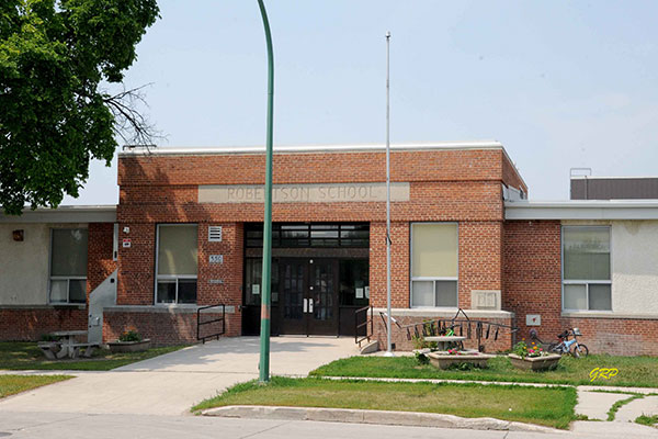 Entrance to Robertson School