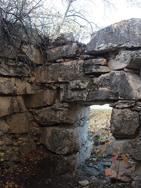 Interior of the Rosehill quarry kiln