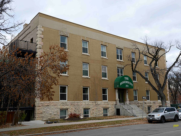 Historic Sites Of Manitoba Rosemount Apartments 351 River Avenue Winnipeg